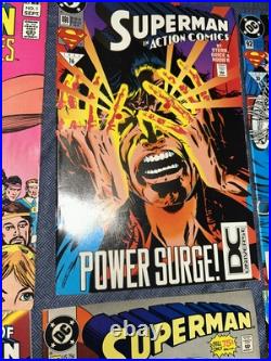 (11) Mixed Different Superman Comic Books