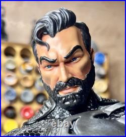 14 Scale DC Black Suit Superman Hand-Painted Collectable Figure