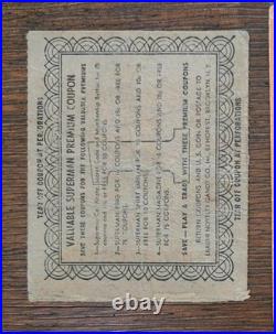 1940 SUPERMAN Leader Novelty Premium Coupon R146 Rookie Card Vintage Superhero