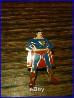 1940 Superman Enamel Pin Pristine Gem Mint Action DC Comics RARE SCARCE Classic