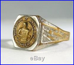 1940'Supermen Of America Member' Ring ULTRA-RARE Superman DC Premium Ring