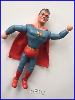 1940s IDEAL SUPERMAN COMPOSITION WOOD JOINTED ACTION FIGURE DOLL