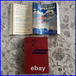 1942 FIRST EDITION THE ADVENTURES OF SUPERMAN BY GEORGE LOWTHER NO Dust Jacket