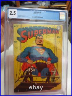 1943 DC SUPERMAN #21 CGC 2.5 Off-White Pages