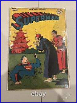 (1947) SUPERMAN #45 Rare Golden Age Classic! Lois Lane as Superwoman