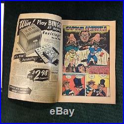 1948 Captain America no. 68 comics unrestored