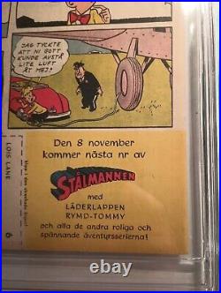 1950 Superman #64 comic book CGC 5.5 SWEDISH VARIENT STALMANNIN BATMAN ROBIN