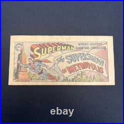 1955 Superman GIVEAWAY PROMO #1B VERY GOOD- 3.5 Kellogg's SUGAR SMACKS Cereal DC