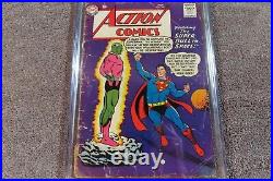 1958 DC Comics ACTION COMICS #242 Key origin & 1st appearance BRANIAC CGC 2.5