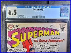 1958 SUPERMAN #122 The Super-Sergeant DC Comics CGC 6.5