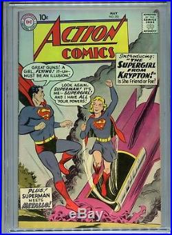 1959 DC Action Comics #252 1st Appearance & Origin Of Supergirl Cgc 7.0 Cr-ow