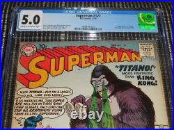 1959 DC Superman #127 CGC 5.0 1st Titano