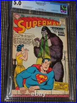 1959 DC Superman #127 CGC 5.0 1st Titano