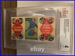 1966 DC Comics Comic Book Foldees SUPERMAN Holding Deadly Kryptonite BVG 4