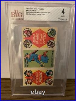 1966 DC Comics Comic Book Foldees SUPERMAN Holding Deadly Kryptonite BVG 4