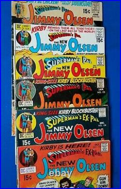 1970 JIMMY OLSEN #133-138 Run #134 Signed Neal Adams Superman KIRBY Darkseid Lot