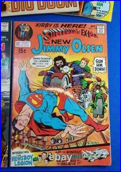 1970 JIMMY OLSEN #133-138 Run #134 Signed Neal Adams Superman KIRBY Darkseid Lot