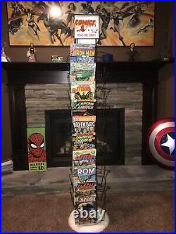 1970s 1980s Vintage COMIC BOOK SPINNER RACK Great Classy Display Piece