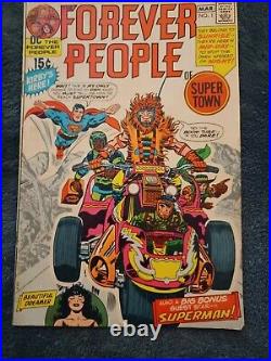 1971 #1 Forever People Jack kirby- Superman (First Full Darkseid)