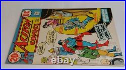 1972 D. C. Comics Action Comics Superman & Batman-Vivid Red & Yellow Colors NM