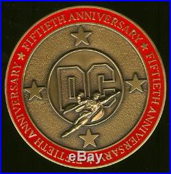 1985 DC 50th Anniversary Honoree Bronze Medallion Medal Superman Man of Steel
