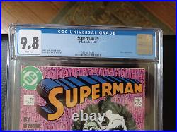 1987 DC Comics SUPERMAN 9 with The Joker CGC Graded 9.8