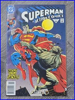 1992 DC COMIC SUPERMAN IN ACTION NIGHT OF THE JACKAL #683 1st print