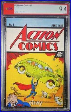 1992 DC Comics Action Comic #1 10 Cent Cover Price Edition, PSA Graded 9.4