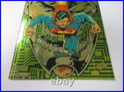 1993 DC Comics Superman #82 Dynamic Forces DF Signed Jerry Siegel
