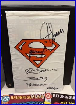 1993 Dynamic Forces Return Of Superman Collection Autographed Set COA & Binder