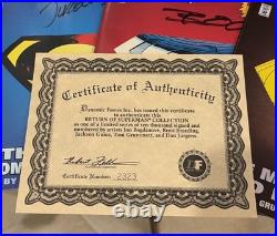 1993 Dynamic Forces Return Of Superman Collection Autographed Set COA & Binder
