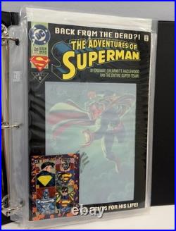 1993 Dynamic Forces Return Of Superman Collection Autographed Set COA & Binder
