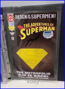 1993 Dynamic Forces Return Of Superman Collection Autographed Set COA & Binder 1993 Dynamic Forces Return Of Superman Collection Autographed Set COA & Binder