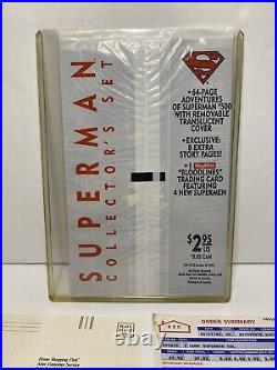 1993 SUPERMAN #500 Collector's Set Sealed white Jerry Ordway with COA 5972/10000