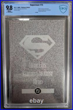 1993 Superman #75 DC Poly-Bagged Edition Death of Superman CBCS 9.8 Dan Jurgens
