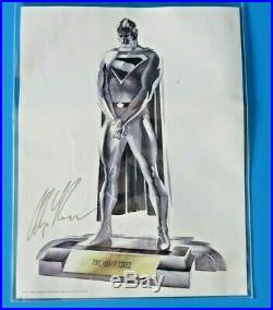 1998 DC DIRECT SUPERMAN KINGDOM COME 14.5 STATUE BY ALEX ROSS w SIGNED LITHO