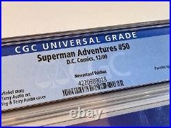 2000 DC Superman Adventures #50 Animated Series Low Pop Rare Newsstand Cgc 9.6