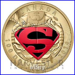 2014 Canada 14kt Gold Superman Coin Iconic Comic Book Covers #596 In Stock