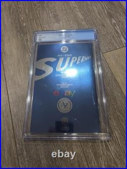 2025 All Star Superman 1 Movie Poster Virgin Foil DC SDCC Variant /400 CGC 9.6