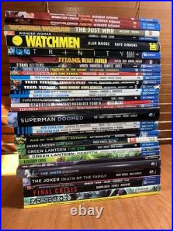 35 Dc Graphics Novels Comics Lot Joker, Superman, Wonder Woman, Teen Titans