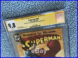 3x Signed JIM LEE 9.8 CGC SS SUPERMAN 204 batman wolverine brian azzarello gold