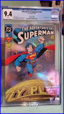 4 Funeral For & Return Of Superman Comics CGC 9.0 9.8 Superman 77, 78, 82, 505