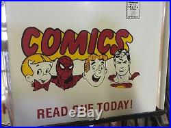 60s Vintage Comic Books Store Display Rack Superman Spider Man Richie Rich RARE