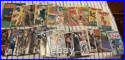 72 comics Superman, Batman, first editions, happy comic, porky pig