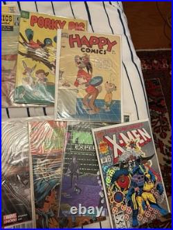 72 comics Superman, Batman, first editions, happy comic, porky pig