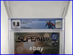 ABSOLUTE SUPERMAN #1 CGC 9.8 1st Printing A Cover Sandoval Aaron