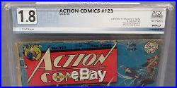 ACTION COMICS #123 (Golden Age, 1st time Superman flies) PGX 1.8 DC 1948 cgc
