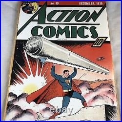ACTION COMICS #19 no COVER full page ad FLASH#1. First image of HAWKMAN