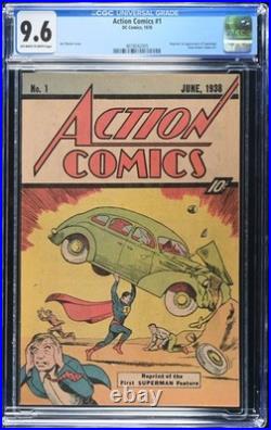 ACTION COMICS #1 CGC 9.6 1976 Sleeping Bag Reprint