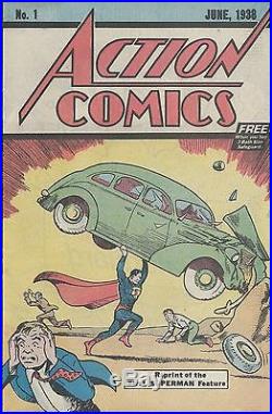 ACTION COMICS 1 NM 1st SUPERMAN RARE SAFEGUARD GIVEAWAY PROMO 1976 PROMOTIONAL